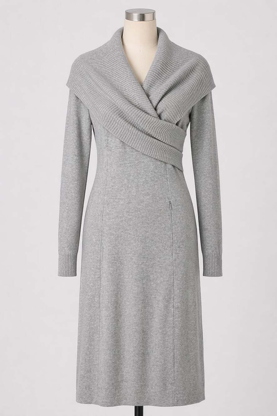 Athleta Gray Sweater Dress Long Sleeve Small